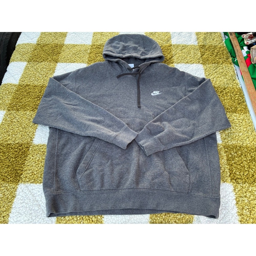 Nike Gray Pullover Hoodie Sweatshirt XL Sportswear Casual Comfort‎